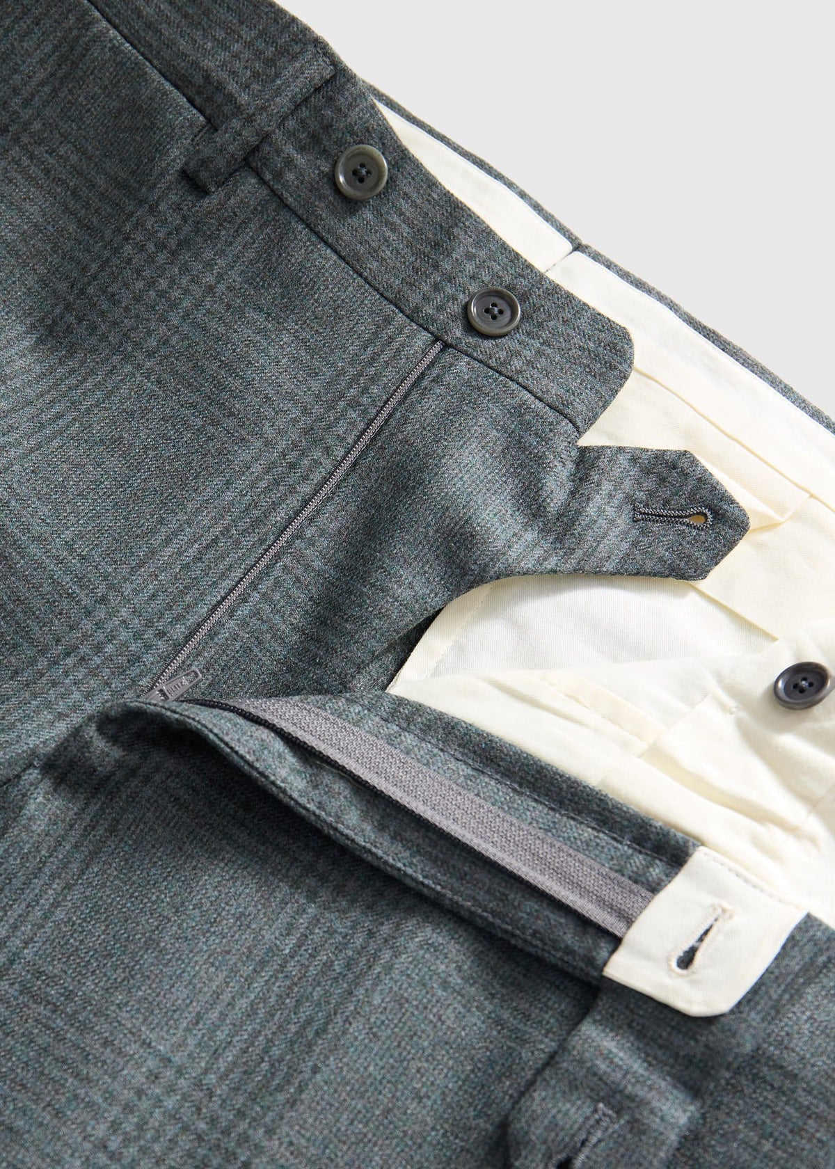 Sage Tonal Plaid Flannel Suit - Paul Stuart Great Value