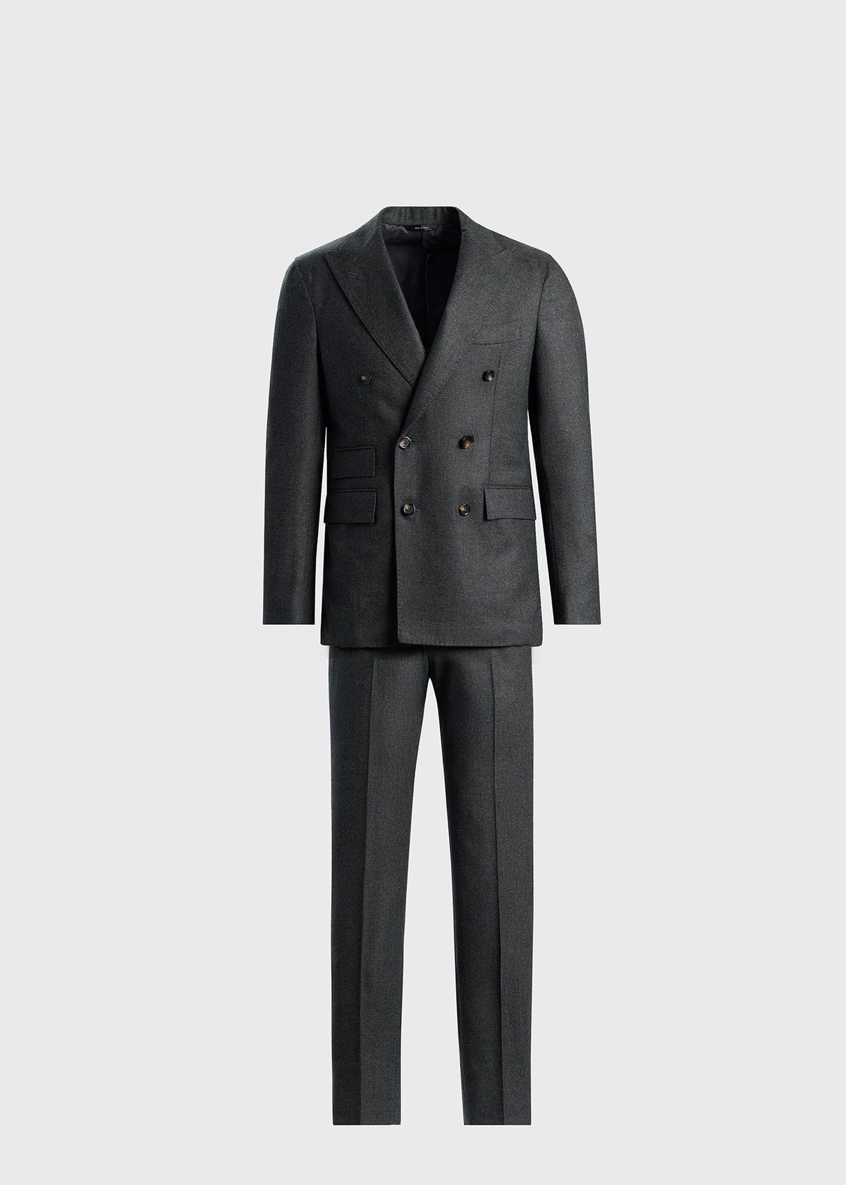 Double Breasted Wool Houndstooth Suit - Paul Stuart Recommended