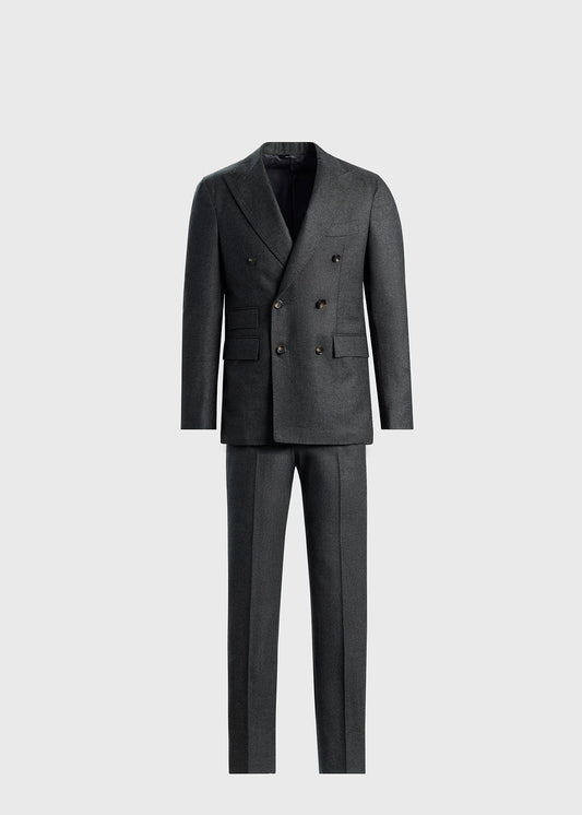 Double Breasted Wool Houndstooth Suit - Paul Stuart Recommended