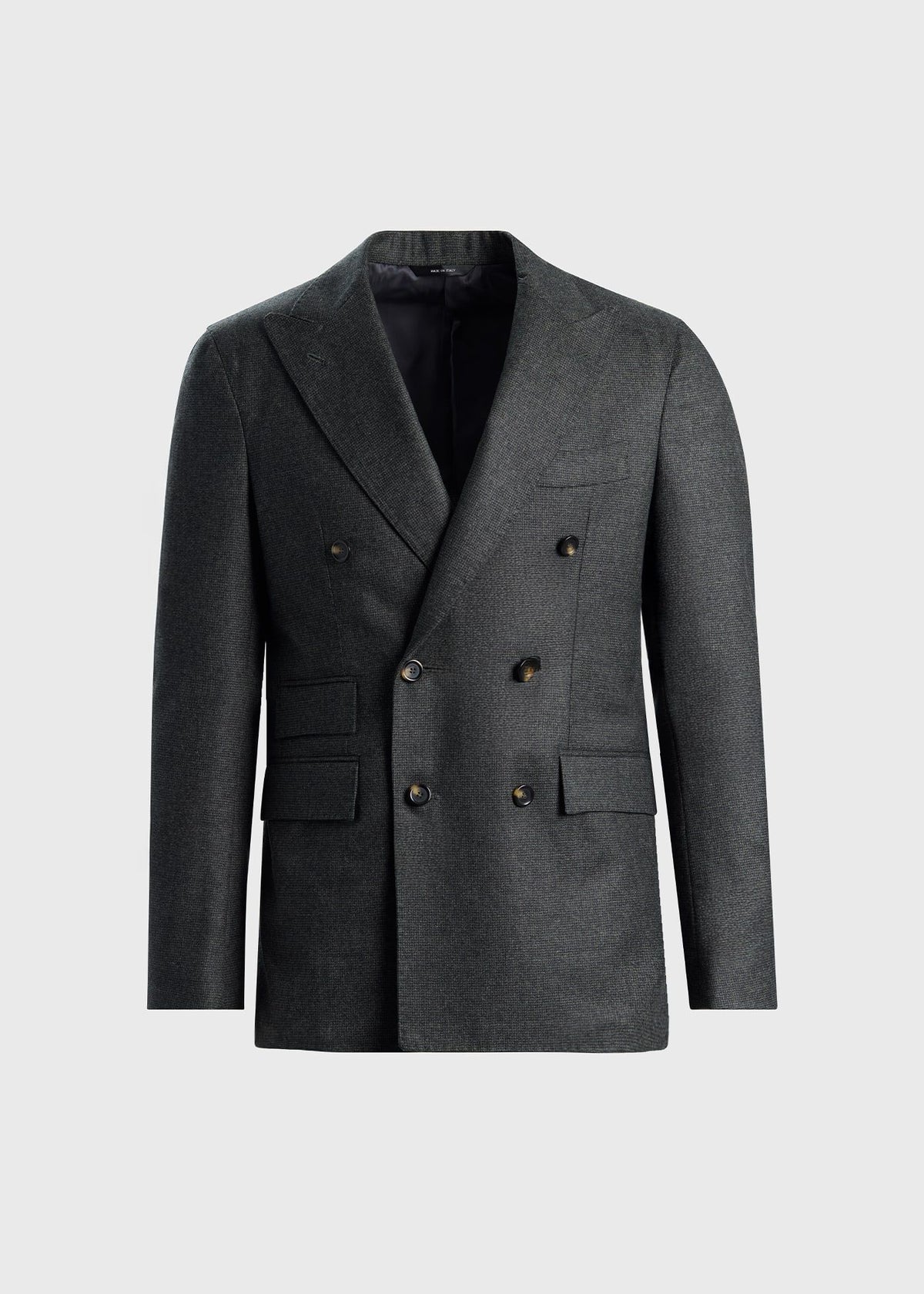 Double Breasted Wool Houndstooth Suit - Paul Stuart Recommended