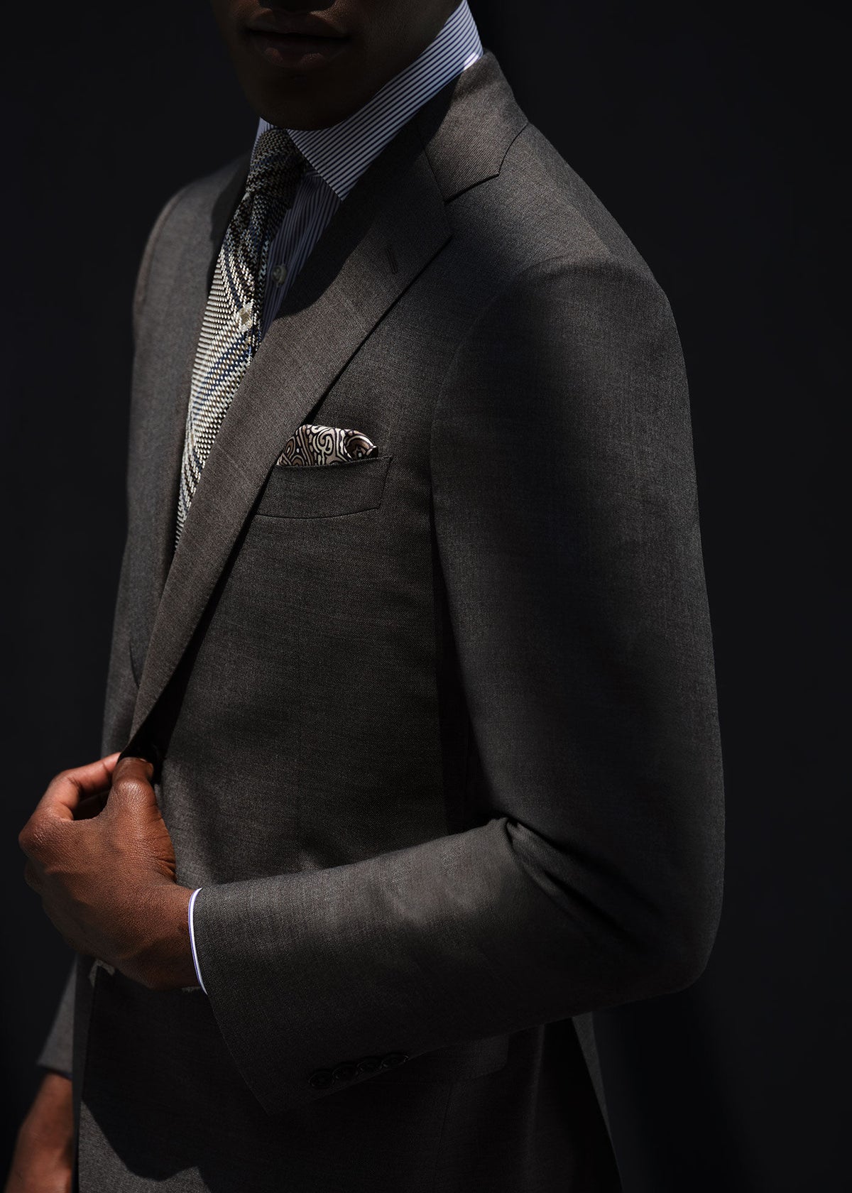All Year Super 110s Wool Sharkskin Suit - Paul Stuart Great Value