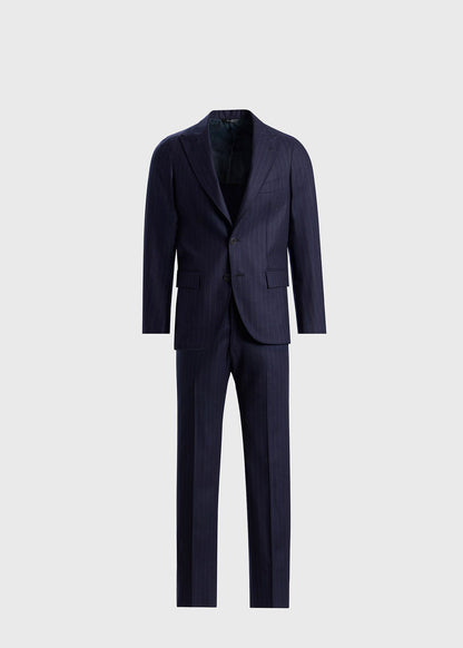 Wool Stripe Two Button Suit - Paul Stuart Top Pick