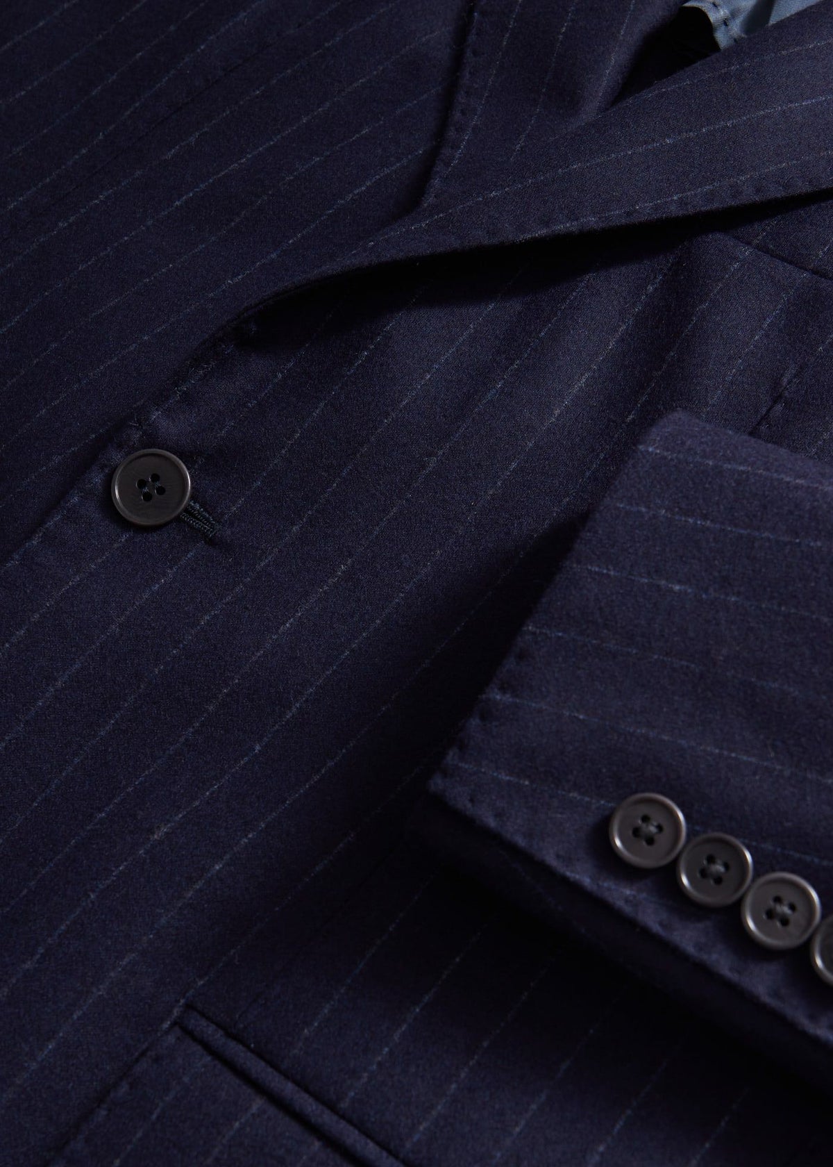 Wool Stripe Two Button Suit - Paul Stuart Top Pick