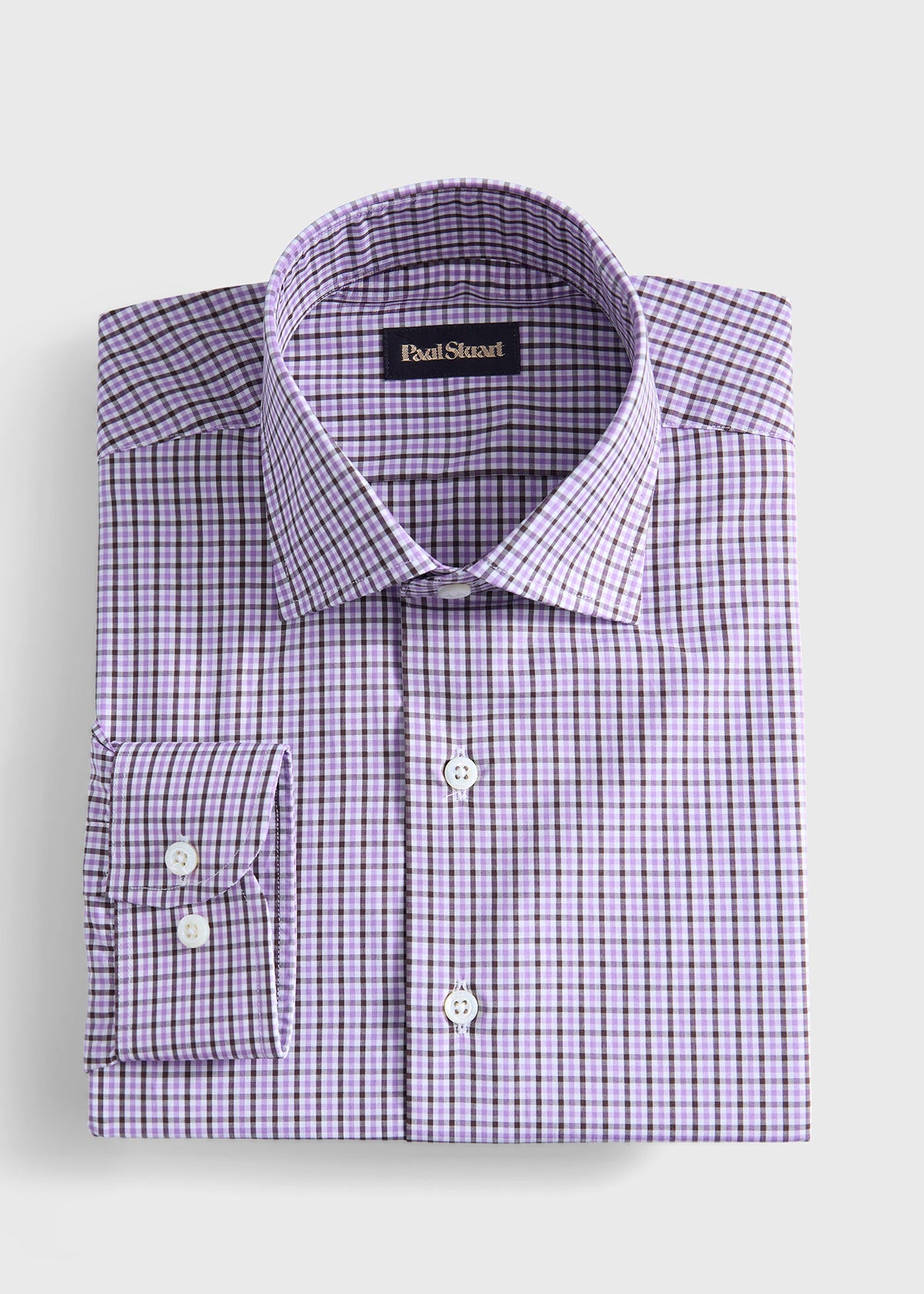 Small Check Sport Shirt - Paul Stuart Quality