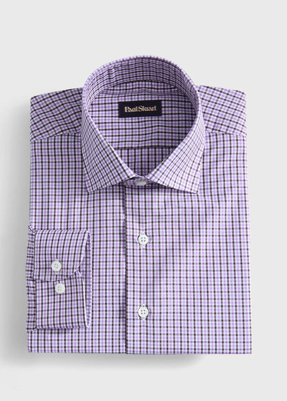 Small Check Sport Shirt - Paul Stuart Quality