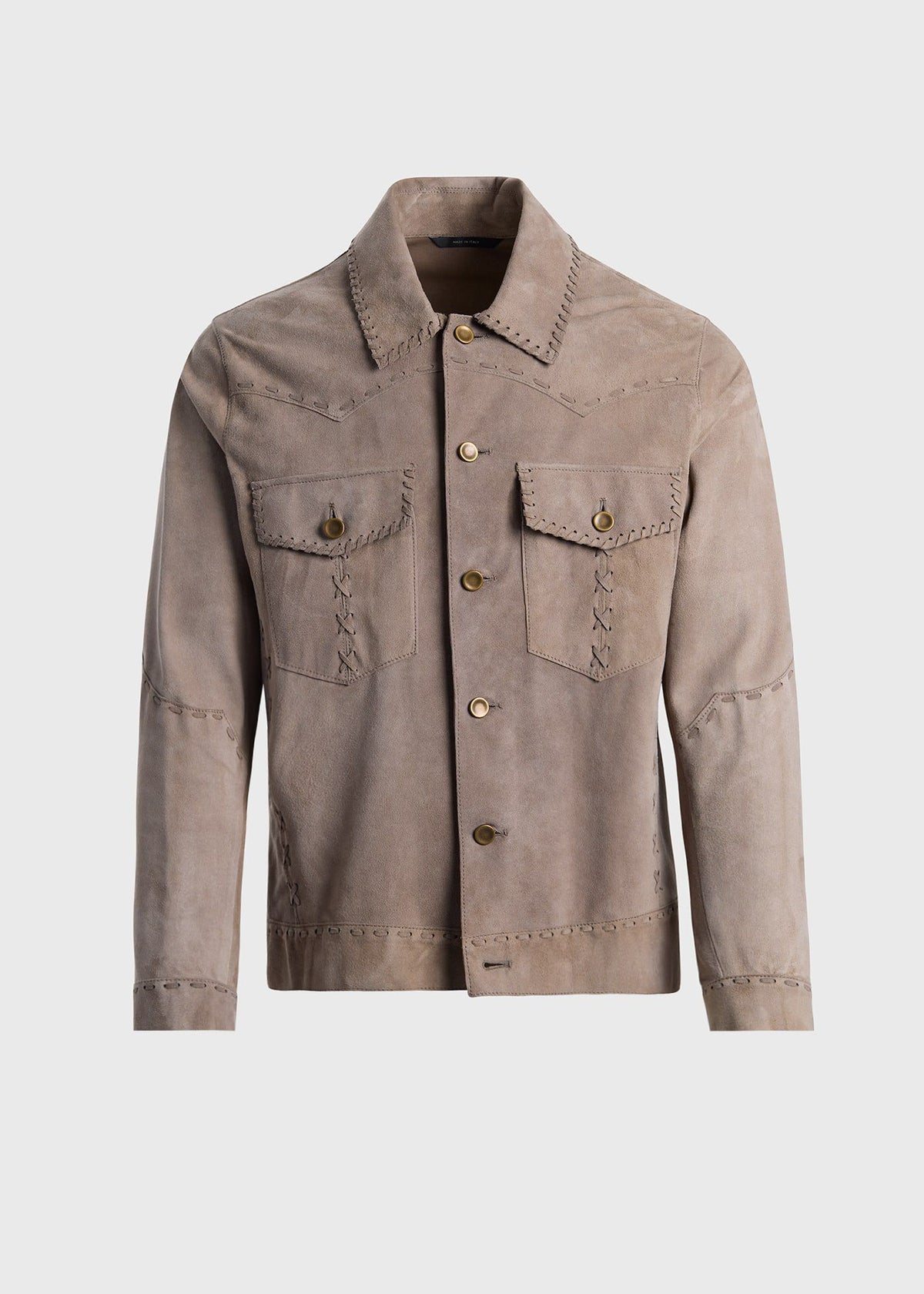 Suede Whipstitch Jacket - Paul Stuart Discount
