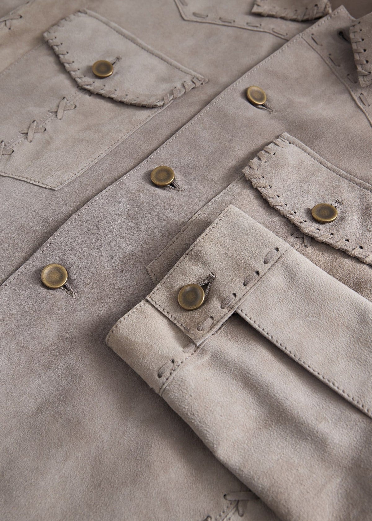 Suede Whipstitch Jacket - Paul Stuart Discount