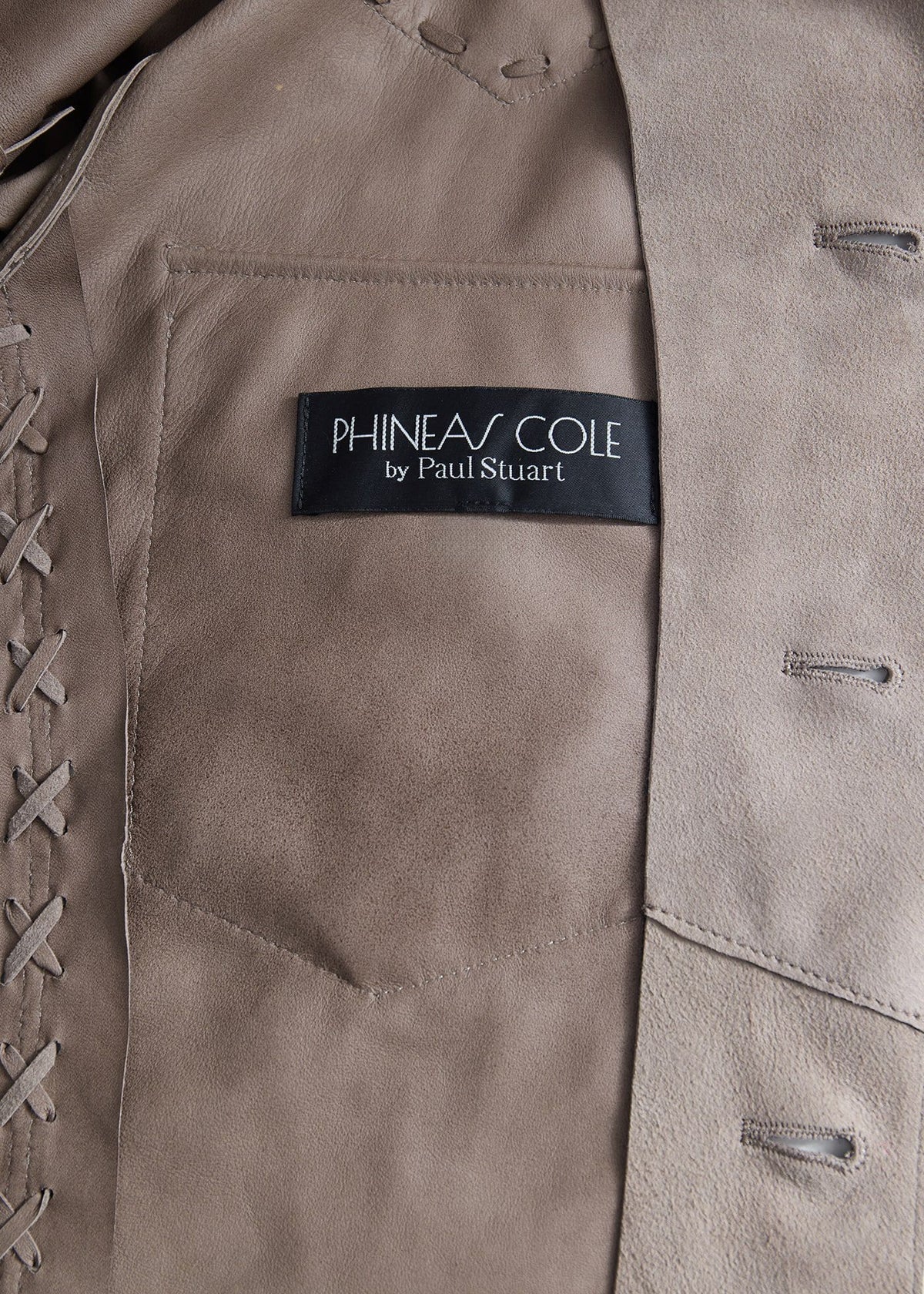 Suede Whipstitch Jacket - Paul Stuart Discount
