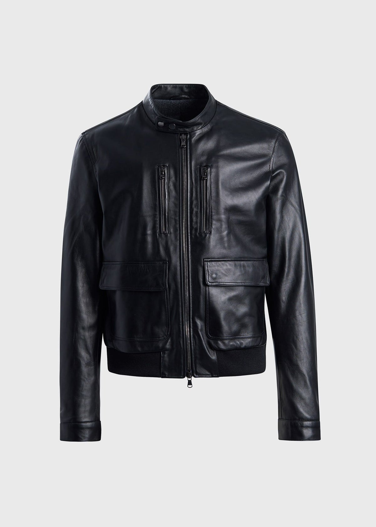 Modern Leather Bomber Jacket - Paul Stuart Sale