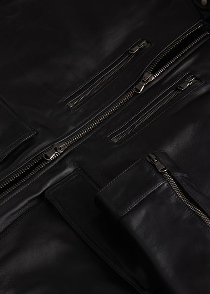 Modern Leather Bomber Jacket - Paul Stuart Sale