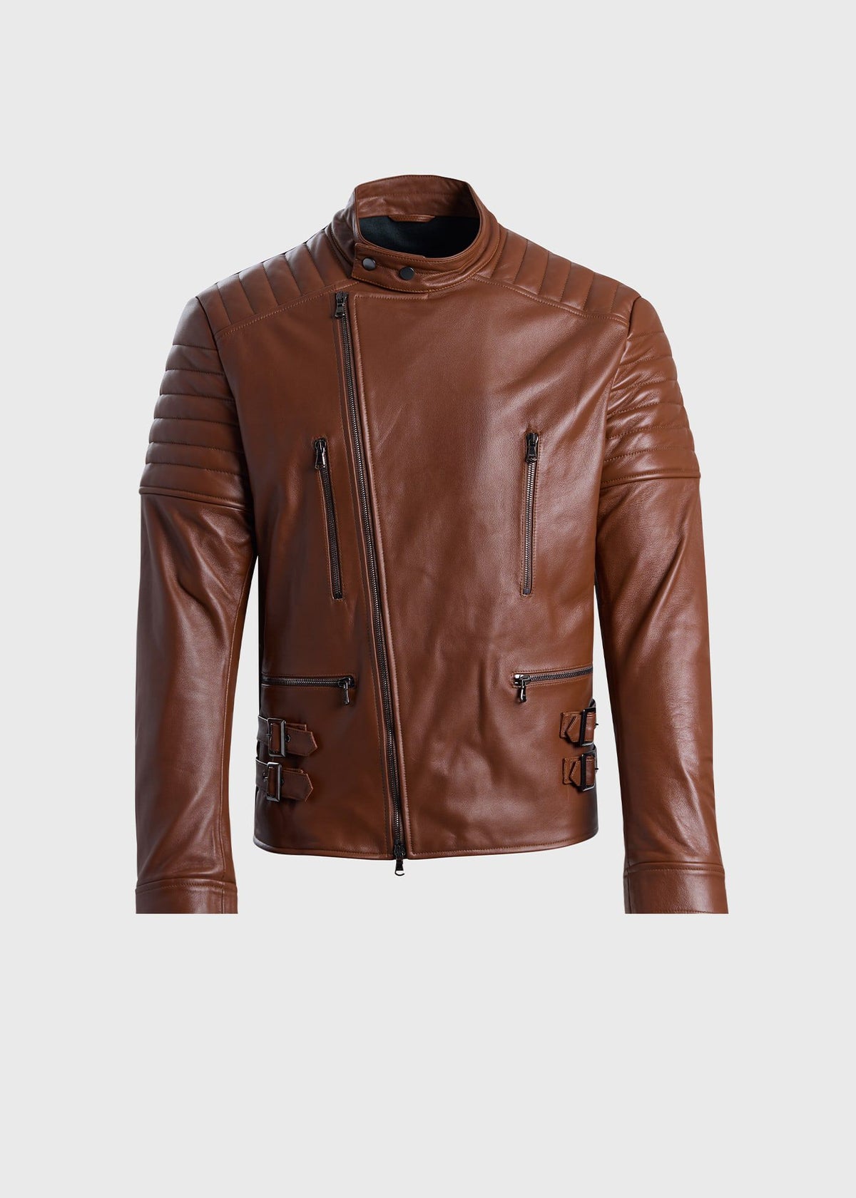 Leather Motorcycle Jacket - Paul Stuart Signature