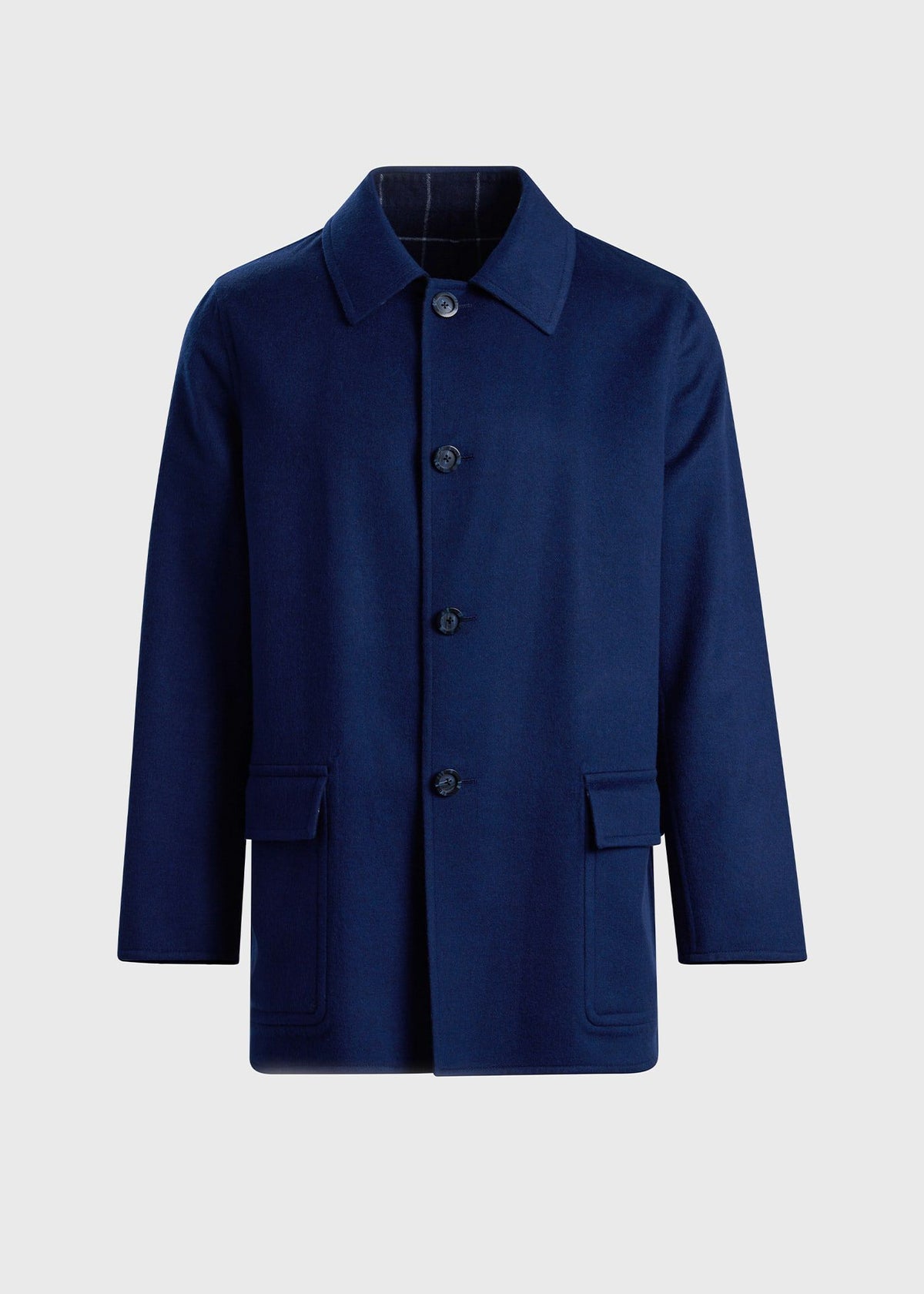 Reversible Double Face Cashmere Mac Coat - Paul Stuart Recommended