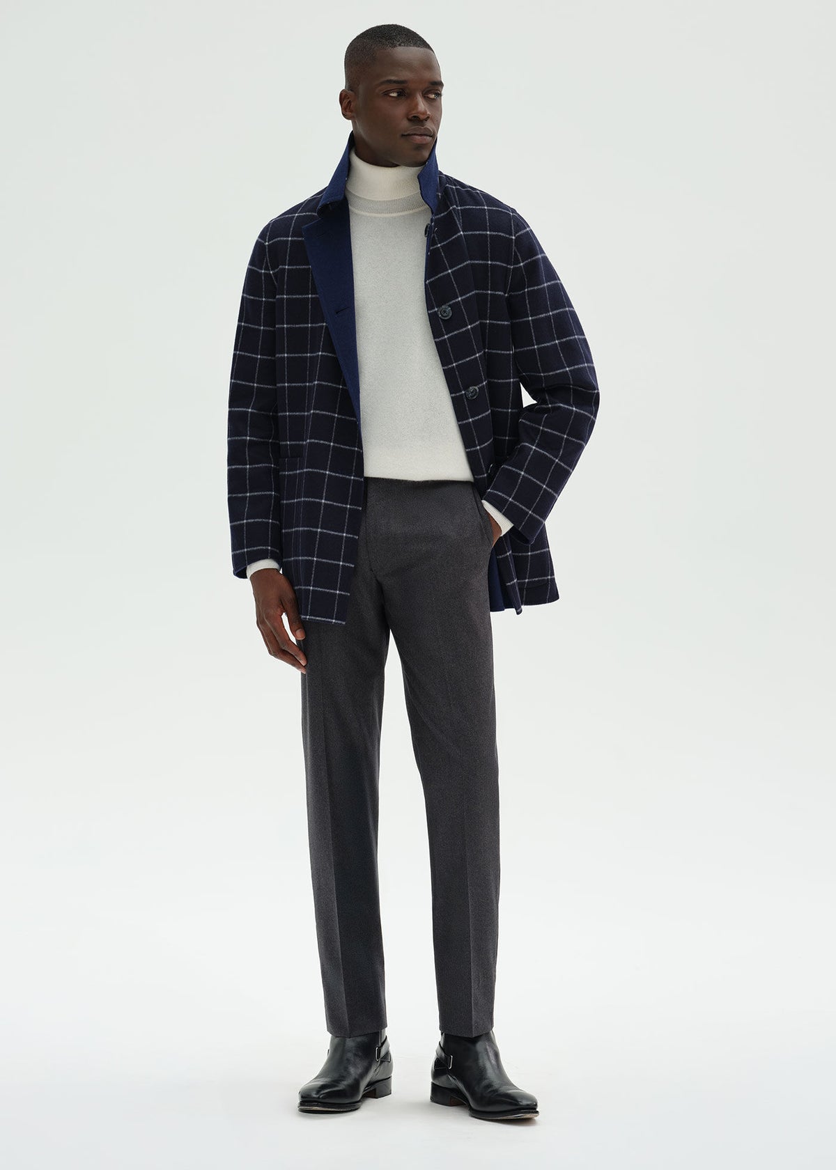 Reversible Double Face Cashmere Mac Coat - Paul Stuart Recommended