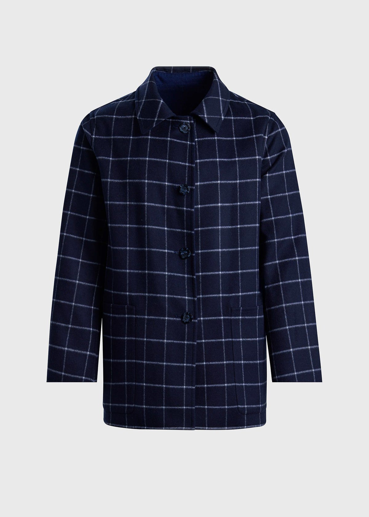Reversible Double Face Cashmere Mac Coat - Paul Stuart Recommended
