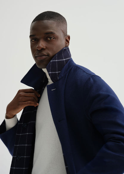 Reversible Double Face Cashmere Mac Coat - Paul Stuart Recommended