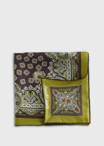 Ornate Print Pocket Square - Paul Stuart Trending
