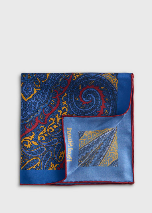 Geometric Print Pocket Square - Paul Stuart Quality