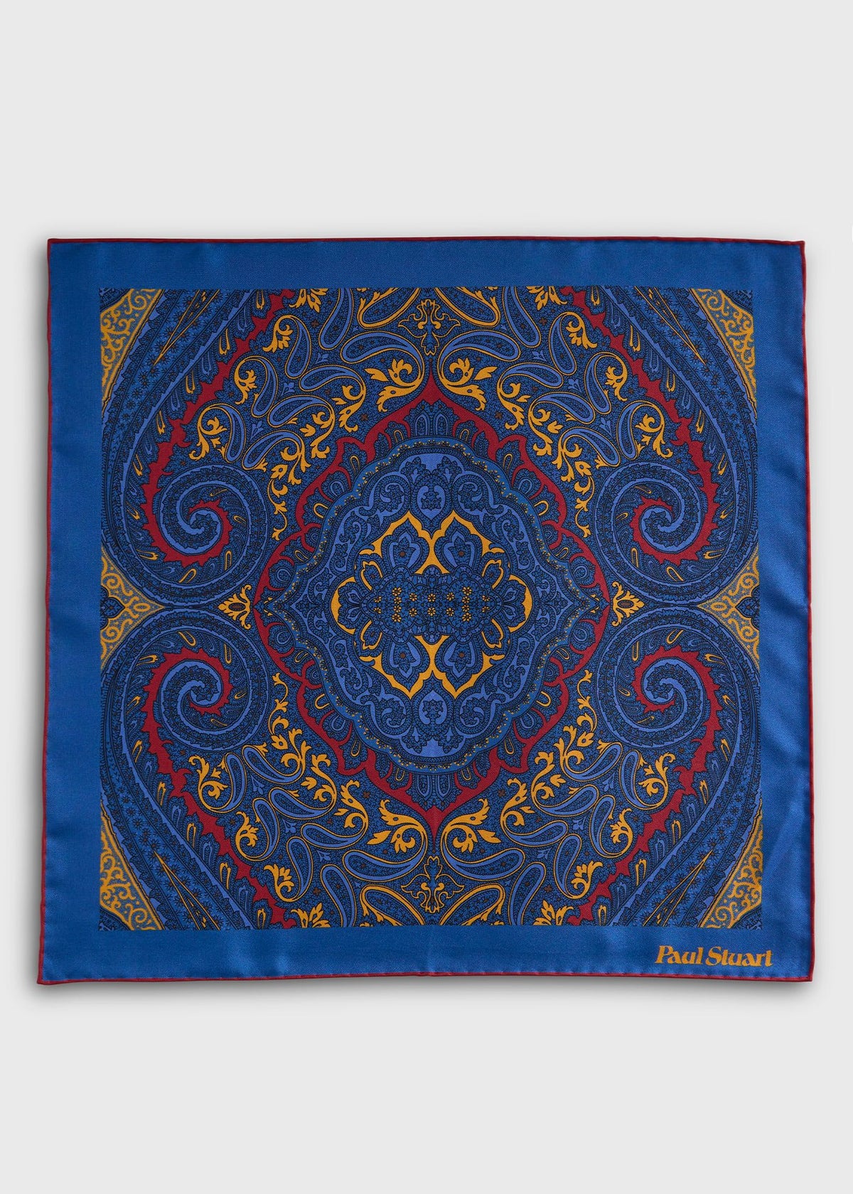 Geometric Print Pocket Square - Paul Stuart Quality