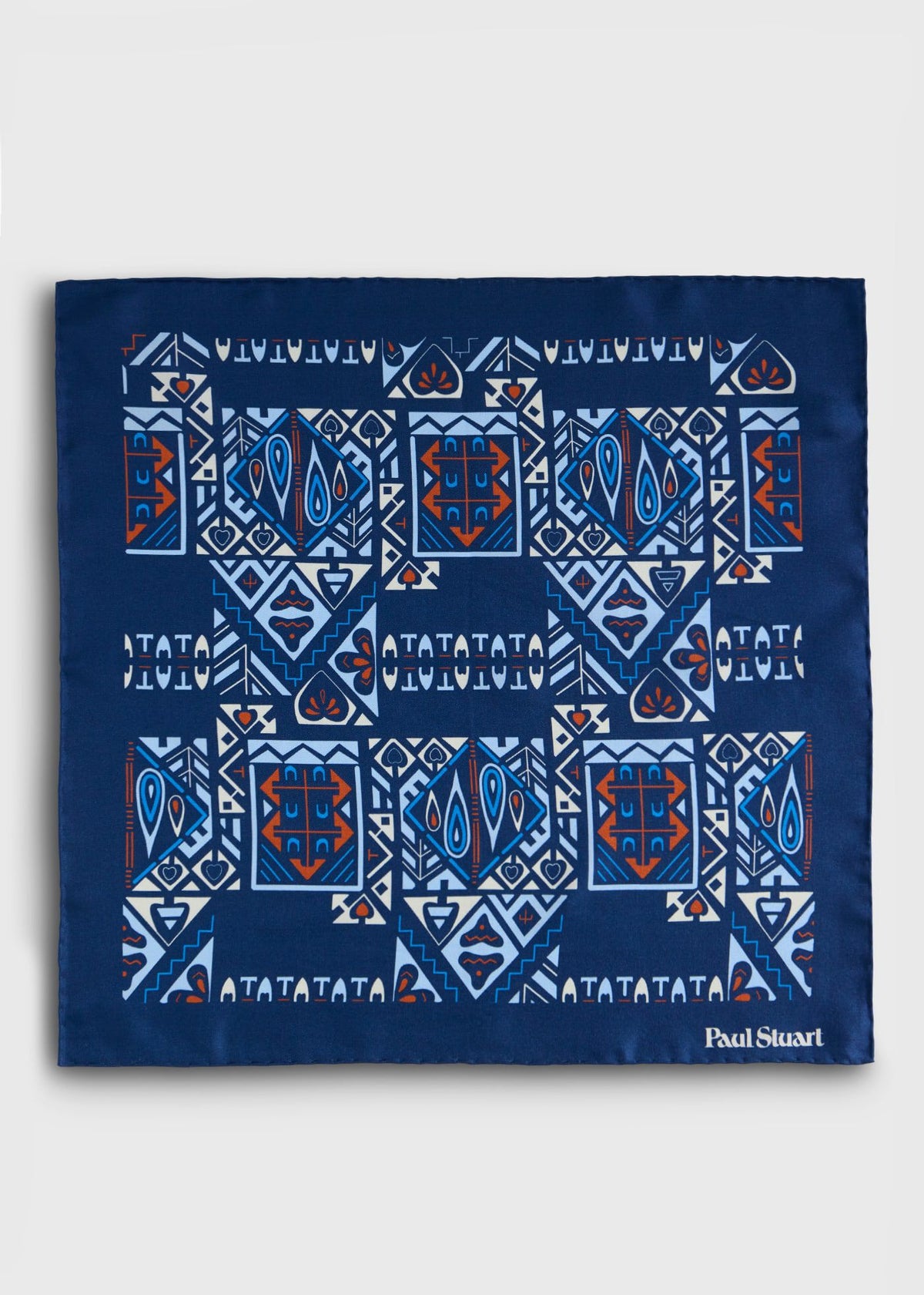 Abstract Print Pocket Square - Paul Stuart Everyday